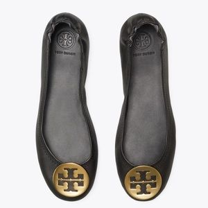 Tory Burch Gold Medallion Flats